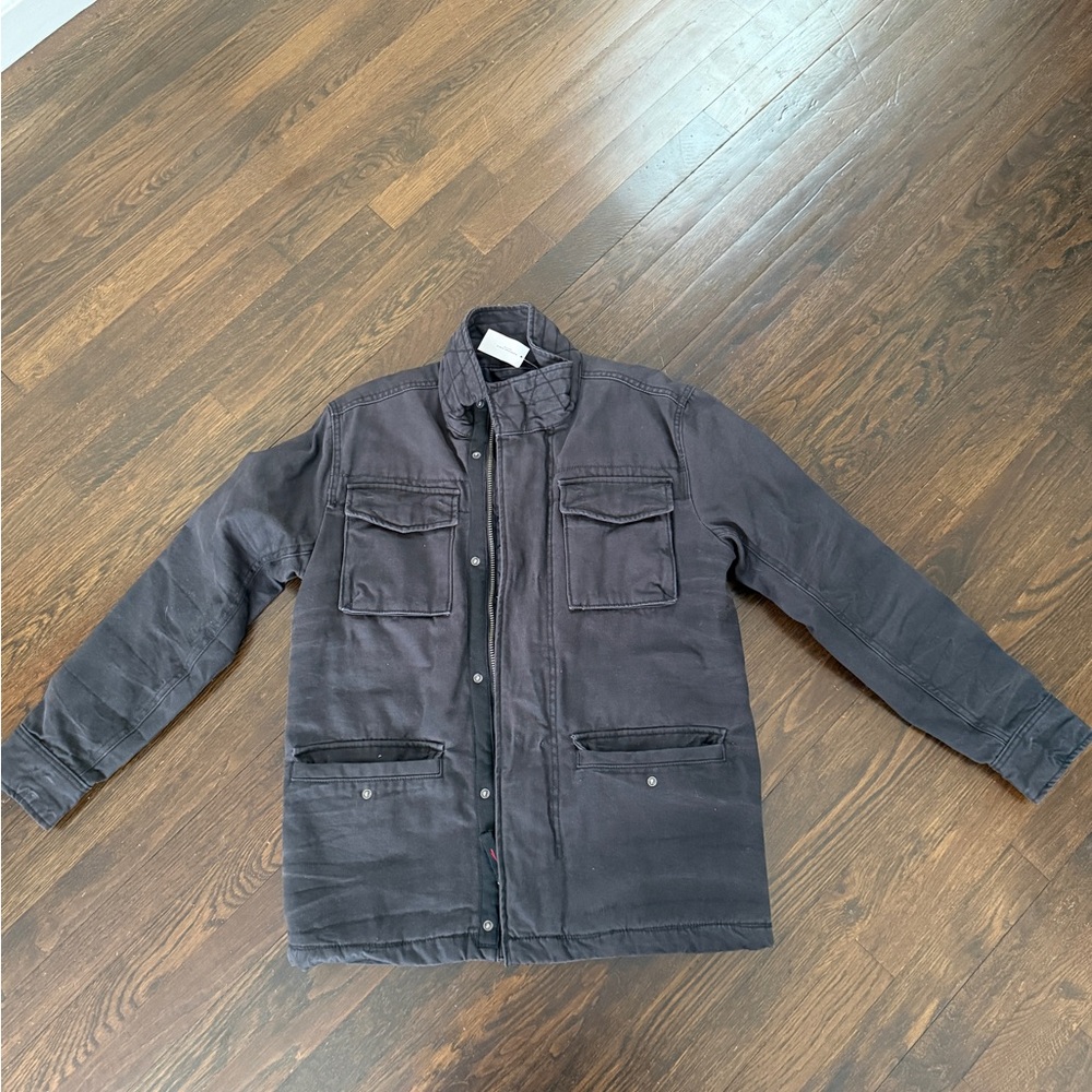 American Eagle Outfitters Charcoal Military Jacket